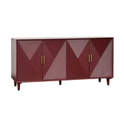 Crestview Collection Arvada Merlot Acacia Finish Sideboard