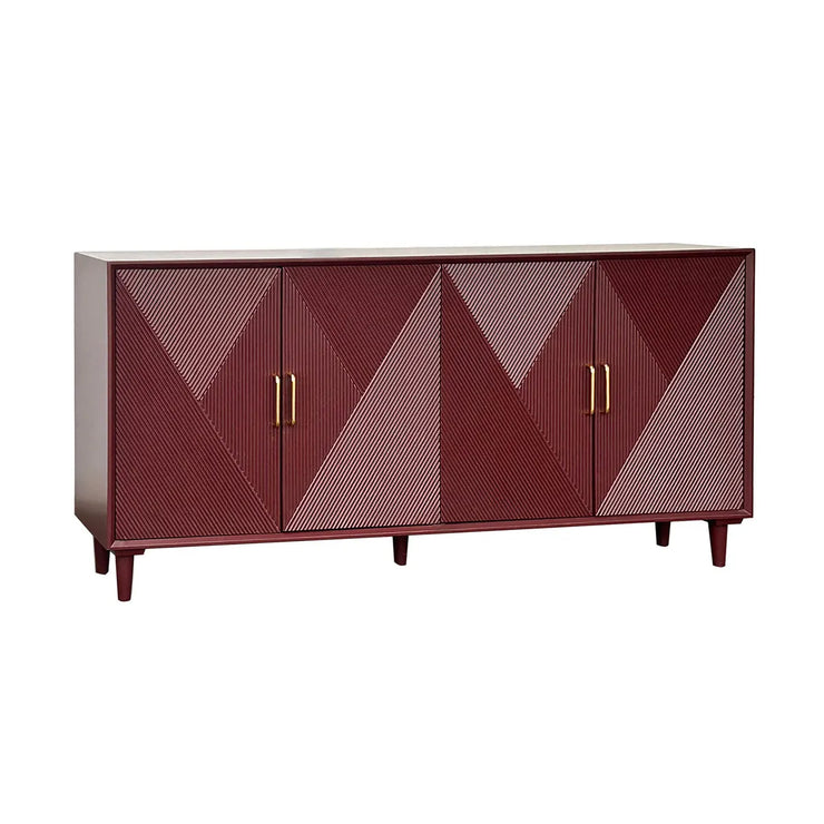Crestview Collection Arvada Merlot Acacia Finish Sideboard