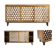Crestview Collection Bengal Manor Honeycomb Sideboard