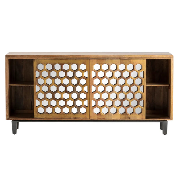 Crestview Collection Bengal Manor Honeycomb Sideboard