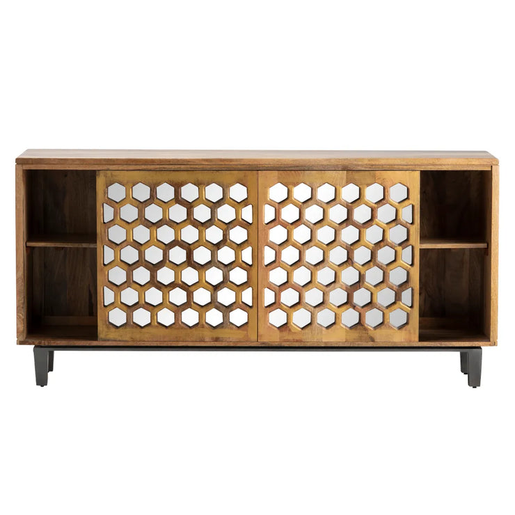 Crestview Collection Bengal Manor Honeycomb Sideboard