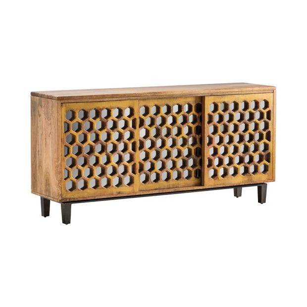 Crestview Collection Bengal Manor Honeycomb Sideboard