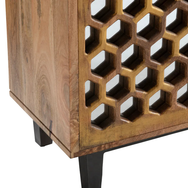 Crestview Collection Bengal Manor Honeycomb Sideboard