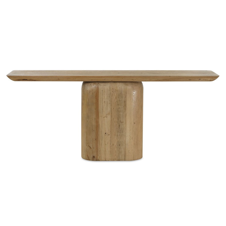 Uttermost Camerlin Reclaimed Wood Rounded Base Console Table