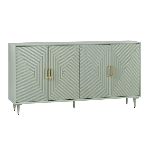 Crestview Collection Arvada Sage Green Acacia Finish Sideboard