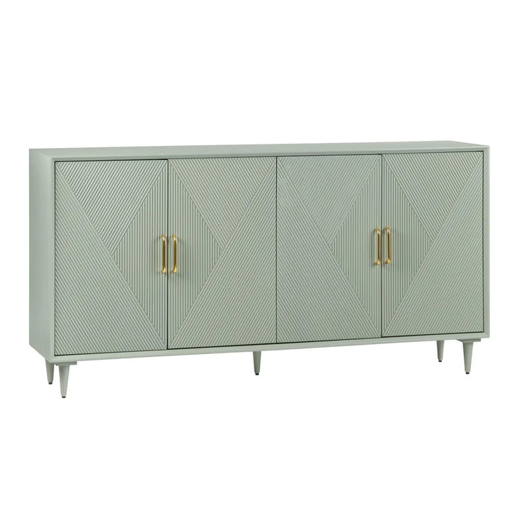 Crestview Collection Arvada Sage Green Acacia Finish Sideboard