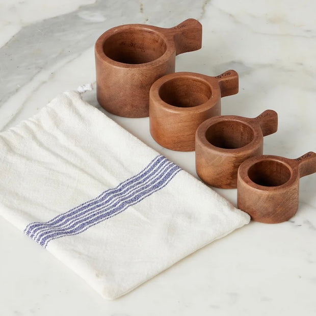 etúHOME French Bistro Wood Measuring Cups Set of 4