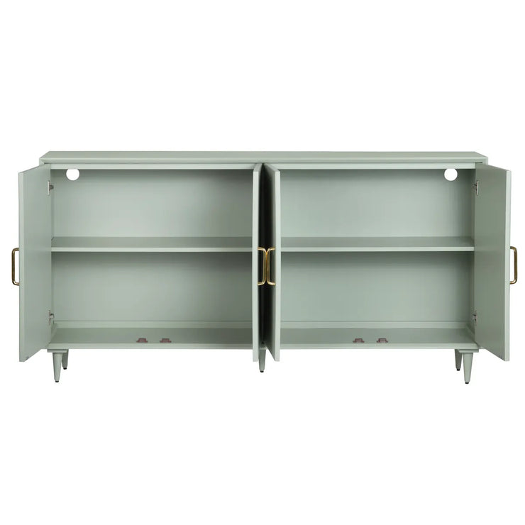 Crestview Collection Arvada Sage Green Acacia Finish Sideboard