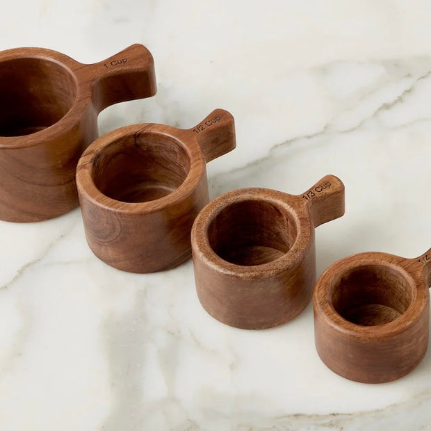 etúHOME French Bistro Wood Measuring Cups Set of 4