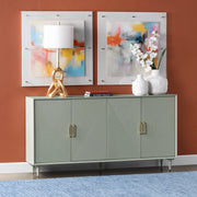 Crestview Collection Arvada Sage Green Acacia Finish Sideboard