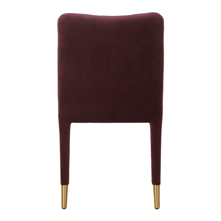 Uttermost Conifer Plum Velvet Modern Dining Chairs ~ Set Of 2