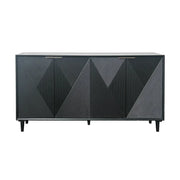 Crestview Collection Arvada Black Acacia Finish Sideboard
