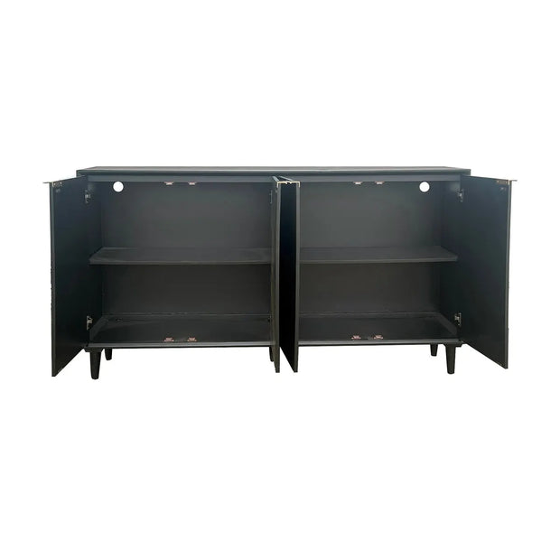 Crestview Collection Arvada Black Acacia Finish Sideboard