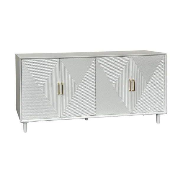 Crestview Collection Arvada White Acacia Finish Sideboard