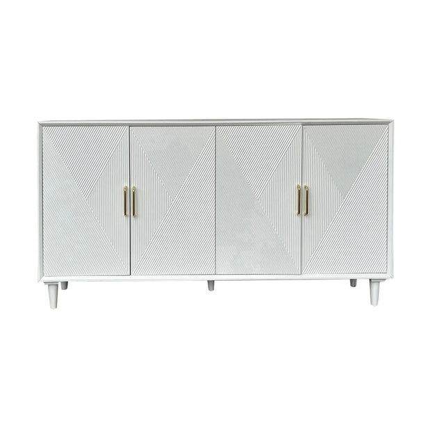 Crestview Collection Arvada White Acacia Finish Sideboard