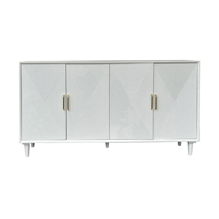 Crestview Collection Arvada White Acacia Finish Sideboard