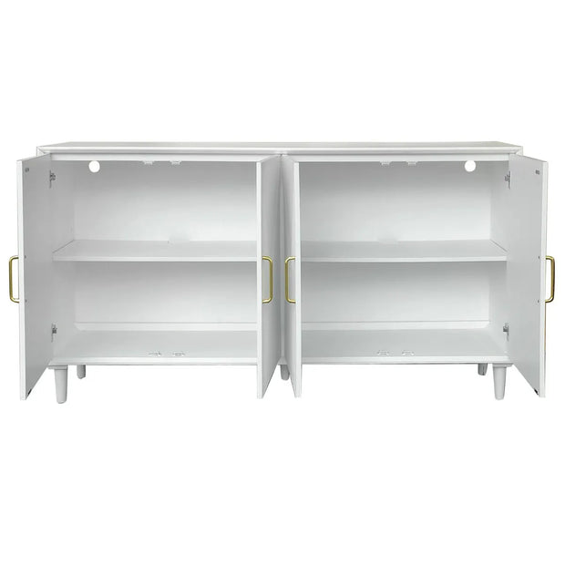Crestview Collection Arvada White Acacia Finish Sideboard