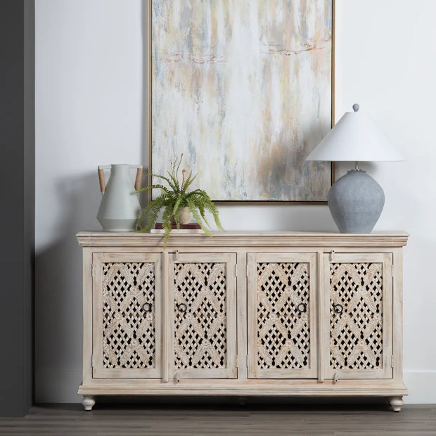 Crestview Collection Lattice Four- Door Sideboard