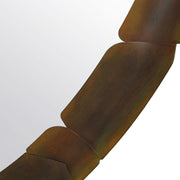 Uttermost Auger Aged Rust Bronze Round Mirror