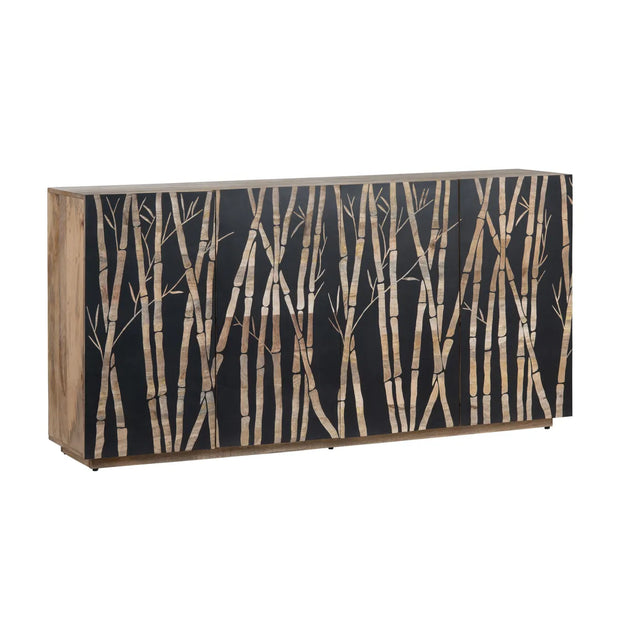 Crestview Collection Bamboo Four- Door Sideboard