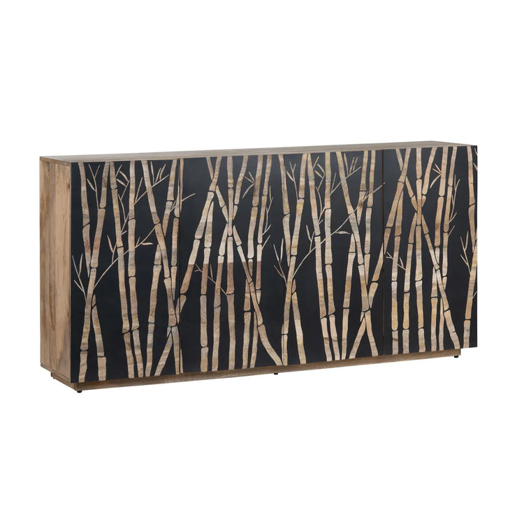 Crestview Collection Bamboo Four- Door Sideboard