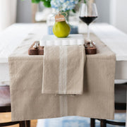 etúHOME Vintage White Stripe Kitchen Tea Towels ~ Set of 2