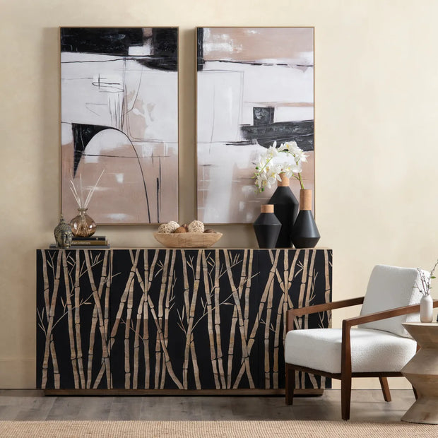 Crestview Collection Bamboo Four- Door Sideboard