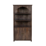 Crestview Collection Belmont Mango Wood Dark Brown Stain Finish Bookcase
