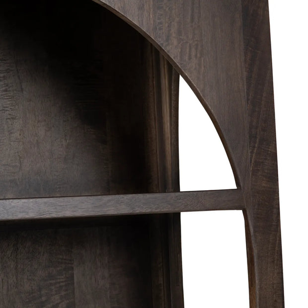 Crestview Collection Belmont Mango Wood Dark Brown Stain Finish Bookcase