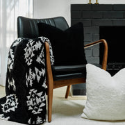 Kashwere Ultra Plush Vail Cozy Throw in Creme, Stone, Slate and Black
