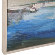 Uttermost Lush Valley Grey Whitewash Finished Framed Canvas