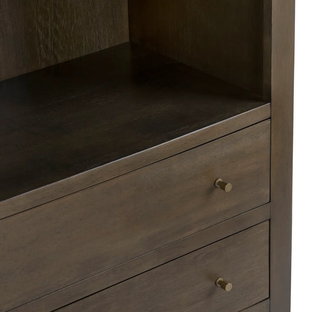 Crestview Collection Simon Stained Brown Etagere