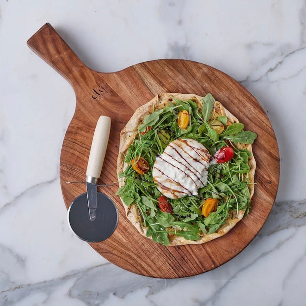 etúHOME Italian Cutting Board With Mezzaluna Set ~ Large
