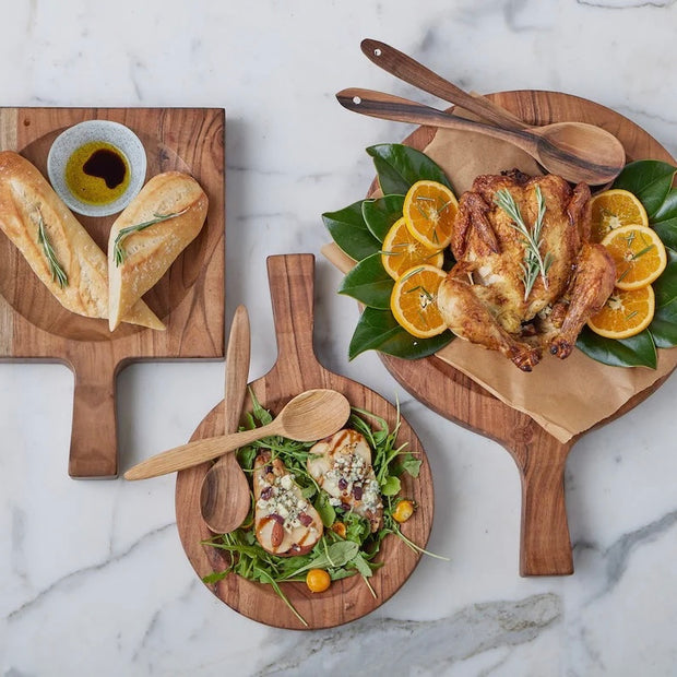 etúHOME Italian Cutting Board With Mezzaluna Set ~ Large