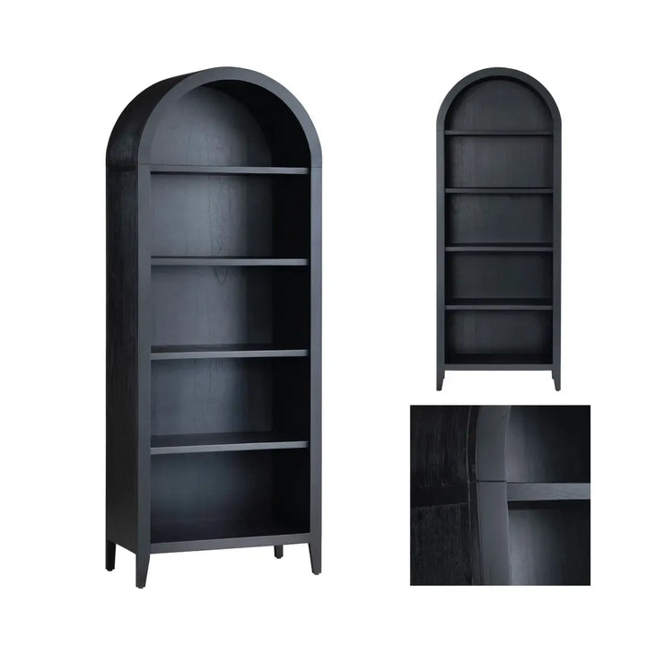 Crestview Collection Porter Black Etagere