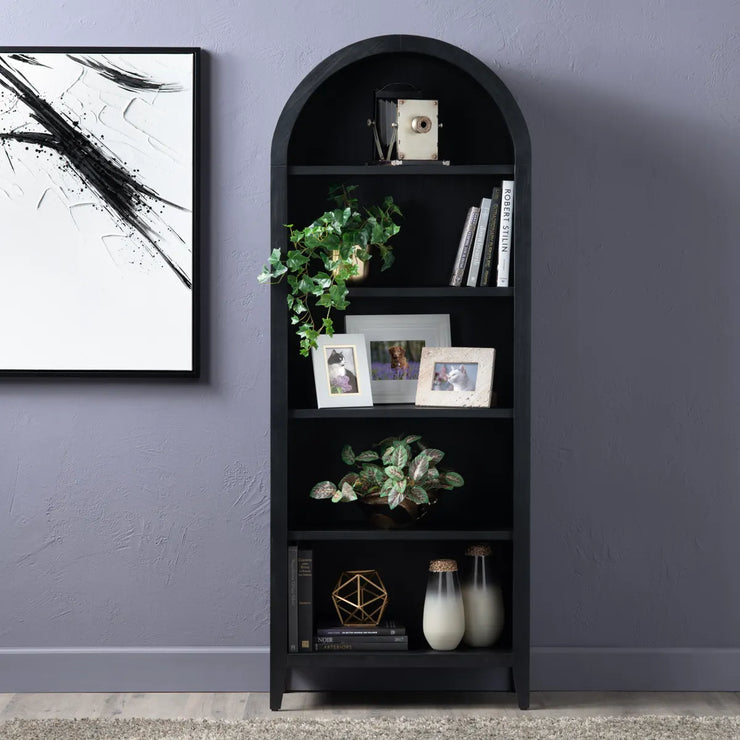 Crestview Collection Porter Black Etagere