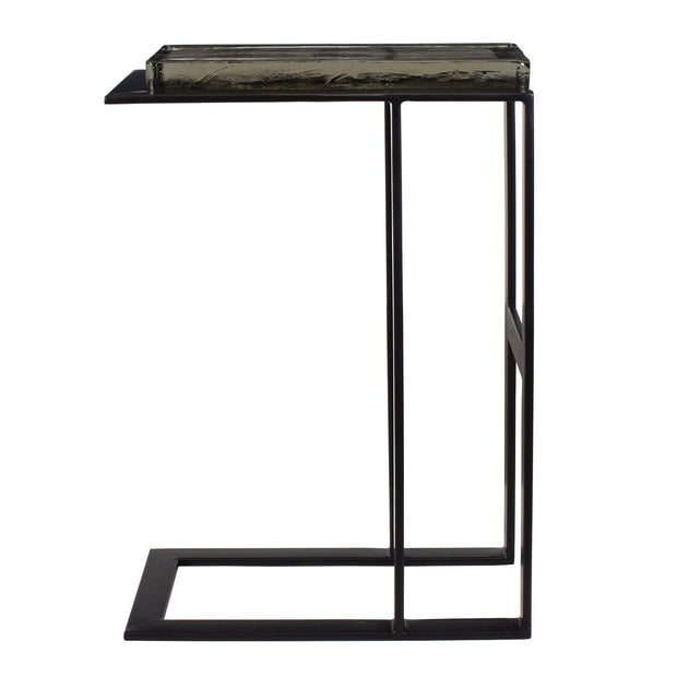 Uttermost Soma Sleek Black Iron Accent Table