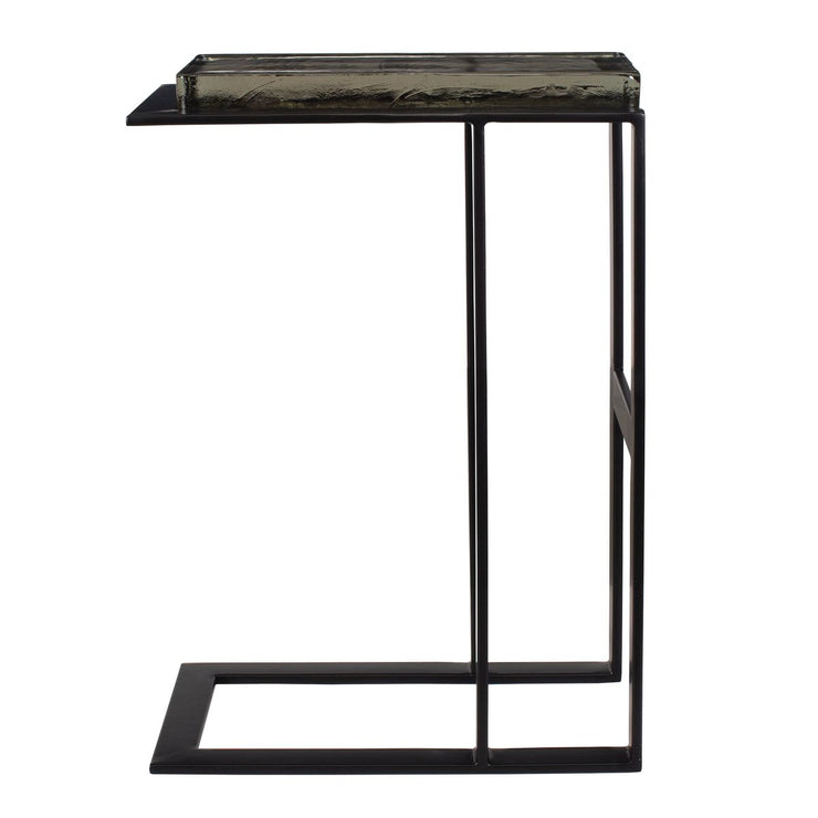 Uttermost Soma Sleek Black Iron Accent Table