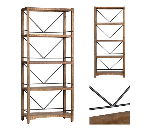 Crestview Collection Winslow Warm Finish Bookshelf