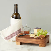 etúHOME Vintage Merlot Red Stripe Kitchen Tea Towels ~ Set of 2