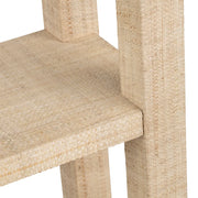 Crestview Collection Providence 4 Shelf Rafia Etagere
