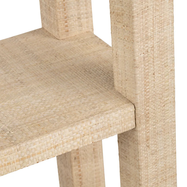Crestview Collection Providence 4 Shelf Rafia Etagere