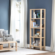 Crestview Collection Providence 4 Shelf Rafia Etagere