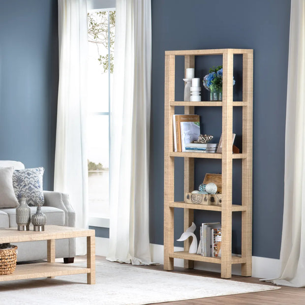 Crestview Collection Providence 4 Shelf Rafia Etagere