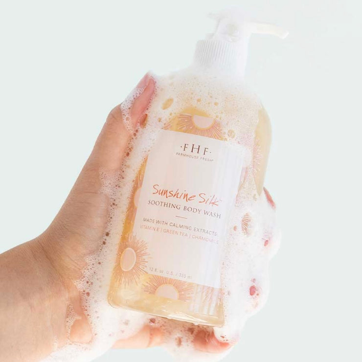 Farmhouse Fresh Sunshine Silk Soothing Body Wash 12 oz. Pump Top