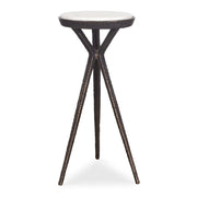 Uttermost Tilton Marble Top With Dark Bronze Accent Table