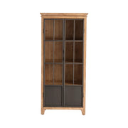 Crestview Collection Darlington Curio Wood And Metal Cabinet