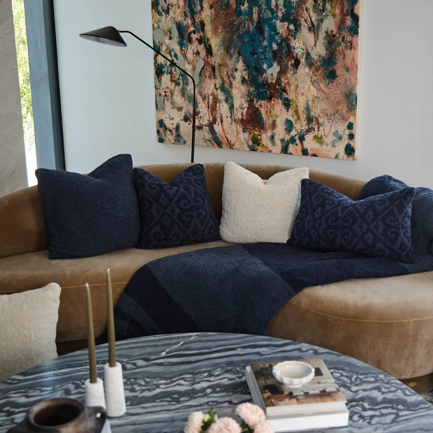 Kashwere Ultra Soft Vintage Blue  24x24 Cloud Pillow with Plush Insert