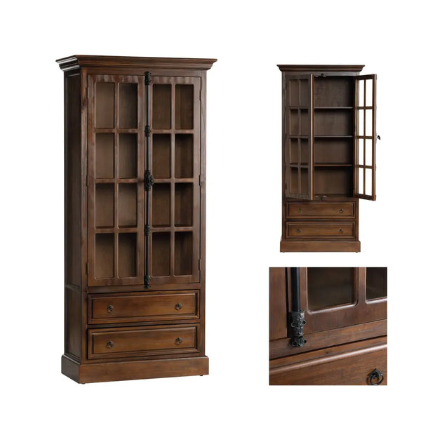 Crestview Collection Rutherford Curio Cabinet