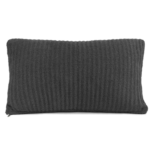 Kashwere Ultra Soft Slate 16 x 28 Waffle Weave Pillow